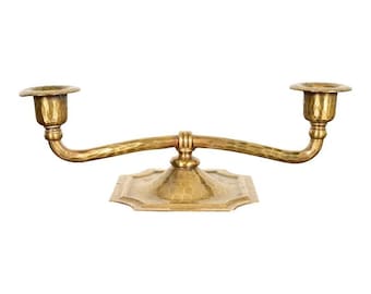 Roycroft Arts & Crafts Brass Finished Hammered Copper Candelabra