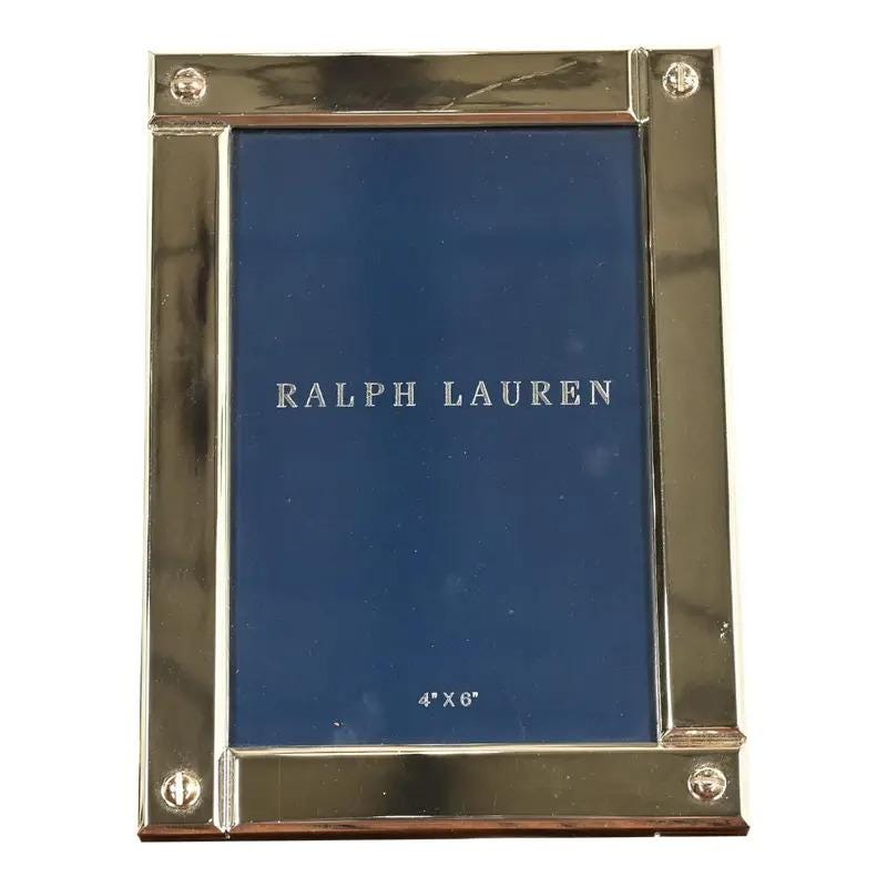 Ralph Lauren Silver Picture Frame - Etsy