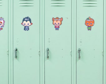 Etiquetas de nombre editables para la escuela, etiquetas de nombre de Halloween imprimibles, etiquetas de cubículo, etiquetas de casillero para el aula, decoración del aula de otoño, etiquetas editables
