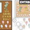 Printable Bulletin Board Border, Retro Classroom Decor, Retro Roller ...