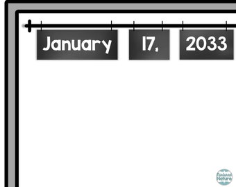 Perpetual Flip Calendar Printable - Etsy
