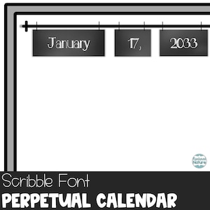 2025 flip calendar classroom, 2025 printable calendar display, classroom calendar set, chalkboard farmhouse