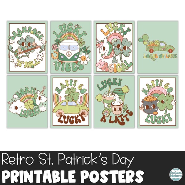 Groovy Classroom Saint Pattys Day Posters Etsy Groovy Classroom Saint Pattys Day Posters Etsy