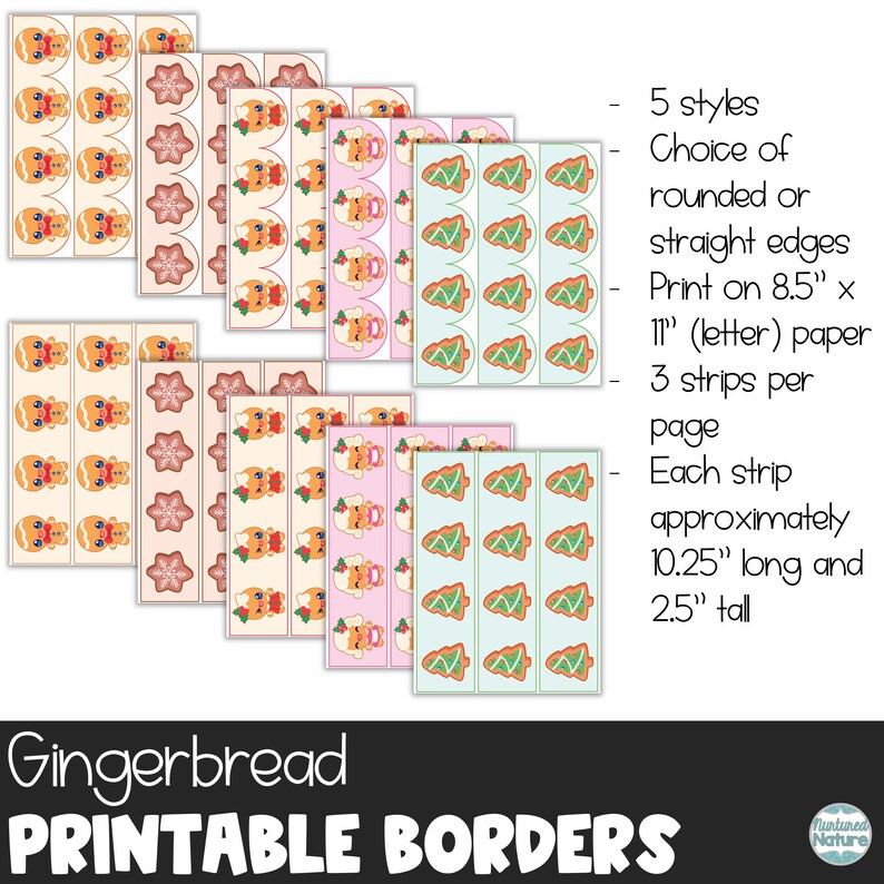 Christmas Bulletin Board Border, Gingerbread Bulletin Board, Christmas ...