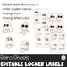 Editable Name Tags for School, Retro Fall Vibes, Ghost Name Tag, Cubby ...