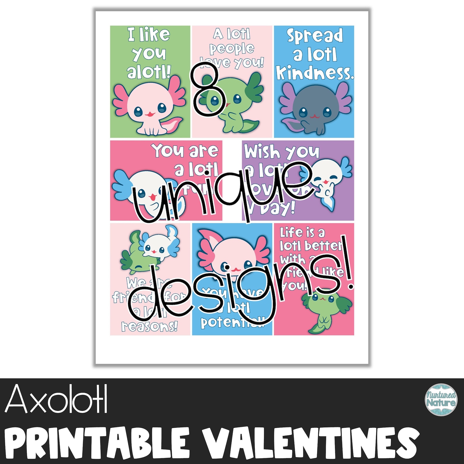 Axolotl Valentines Day Printable - Il 1588xN.3579769752 A237 