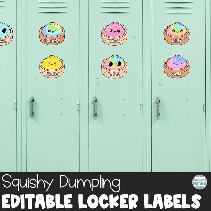 Mini Dumpling Label Dumpling Squishy Labels - Etsy