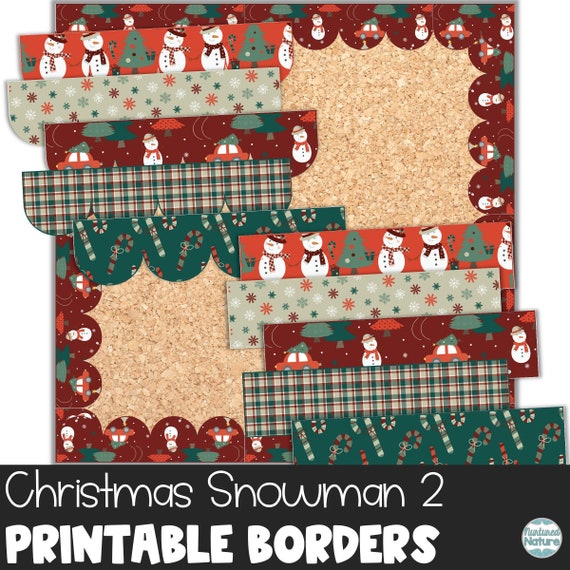 70 Stück Weihnachts-Pinnwand-Bordüren Set – 5 Motive Mit Süßigkeiten, Elch, Lichter, Weihnachtsmann & Schneemann