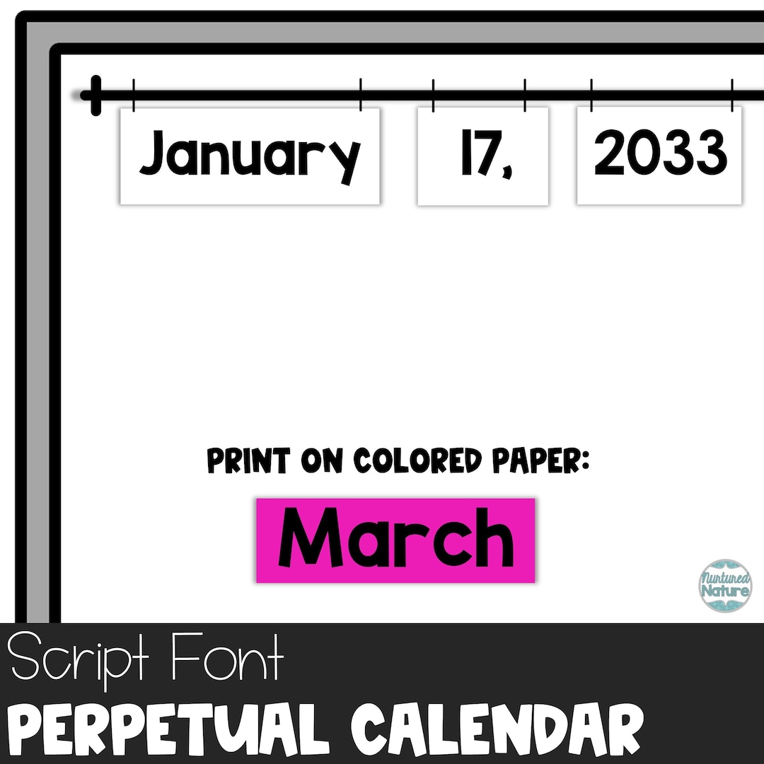 2024 Flip Calendar Classroom, 2024 Printable Calendar Display, 2024