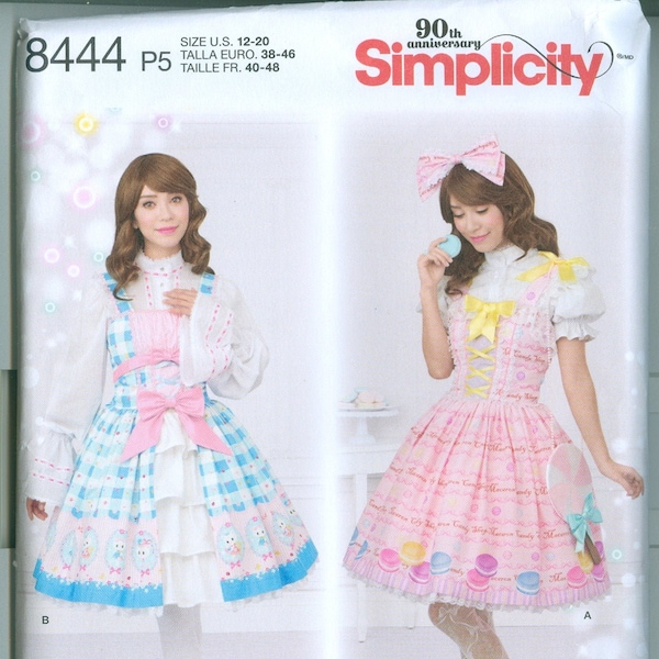 Simplicity 8444 Halloween Anime Cosplay Costume Adult  Plus Size