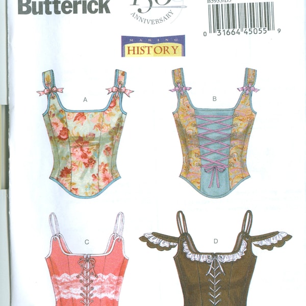 Butterick B5935 Corset Pattern for Adults Sizes