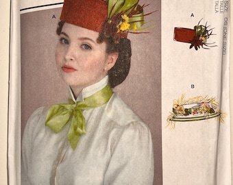 McCalls M8124 Victorian Hat from 1880's - Matching Hat to Pattern M8123 Victorian Coat