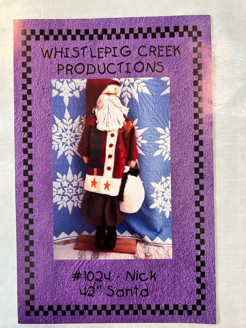 Whistlepig Creek Productions Santa Craft Pattern | 42 Inch Santa Nick ...