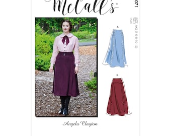 McCalls M8071 Edwardian Era Day Skirt Dress Angela Clayton Costume  Adult Size and Plus size