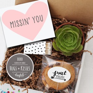 Missin' You Gift Miss You Gift Long Distance Friendship Gift Best Friend Gift Send a Gift College Care Package image 1