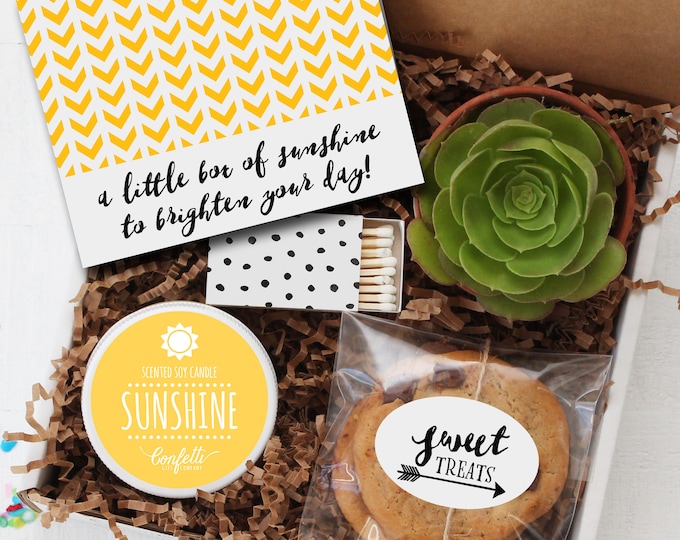 Box of Sunshine -  Get Well Gift | Thank You Gift | Friend Gift | Send a Gift | Thinking of You Gift