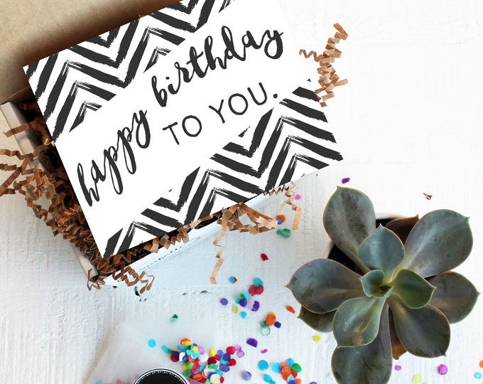 Mini Happy Birthday to You Gift Box - Send a Birthday Gift | Succulent Gift | Birthday Box | Friend Gift | Coworker Gift | Birthday Card