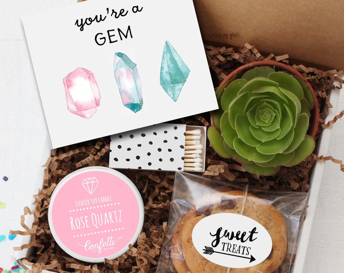 You're A Gem Gift Box -  Congratulations Gift | Best Friend Gift | Graduation Gift | Thank You Gift | Mother's Day Gift | Coworker Gift