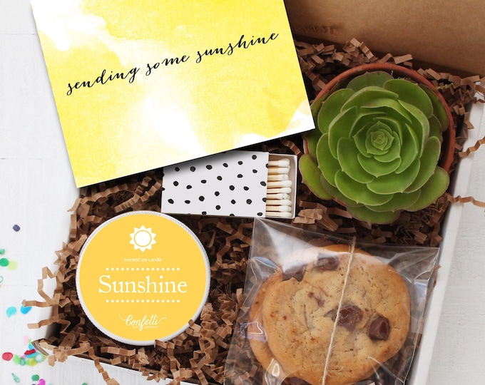 Sending Some Sunshine Gift Box -  Get Well Gift | Condolence Gift | Thinking of You Gift | Corporate Gift | Client Gift