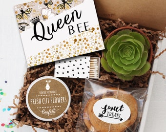 Queen Bee Gift Box - Birthday for Mom / Thinking of You Gift / Mother's Day Gift / Birthday for Her / Graduation Gift / Congratulations Gift