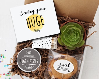 Sending You A Huge Hug Gift Box -  Miss You Gift | Long Distance Friendship Gift | Sympathy Gift | Besties Gift | College Care Package