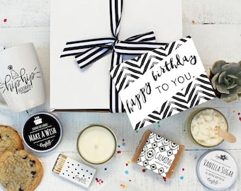 Happy Birthday To You Gift Box - The Works | Birthday Gift for Her |  Spa Gift Set | Employee Happiness Gift | Birthday Box | Client Gift