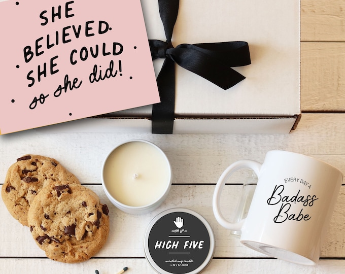 Women's Empowerment Gifts - She Believed She Could So She Did Gift Box | Graduation Gifts | Gifts for Her | Congratulations Gifts