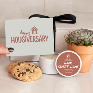 Happy House-iversary Succulent Gift - House Anniversary Gift | Small Gift | Realtor Gift | New Home Gift | Yearly Realtor Gift | Lender Gift