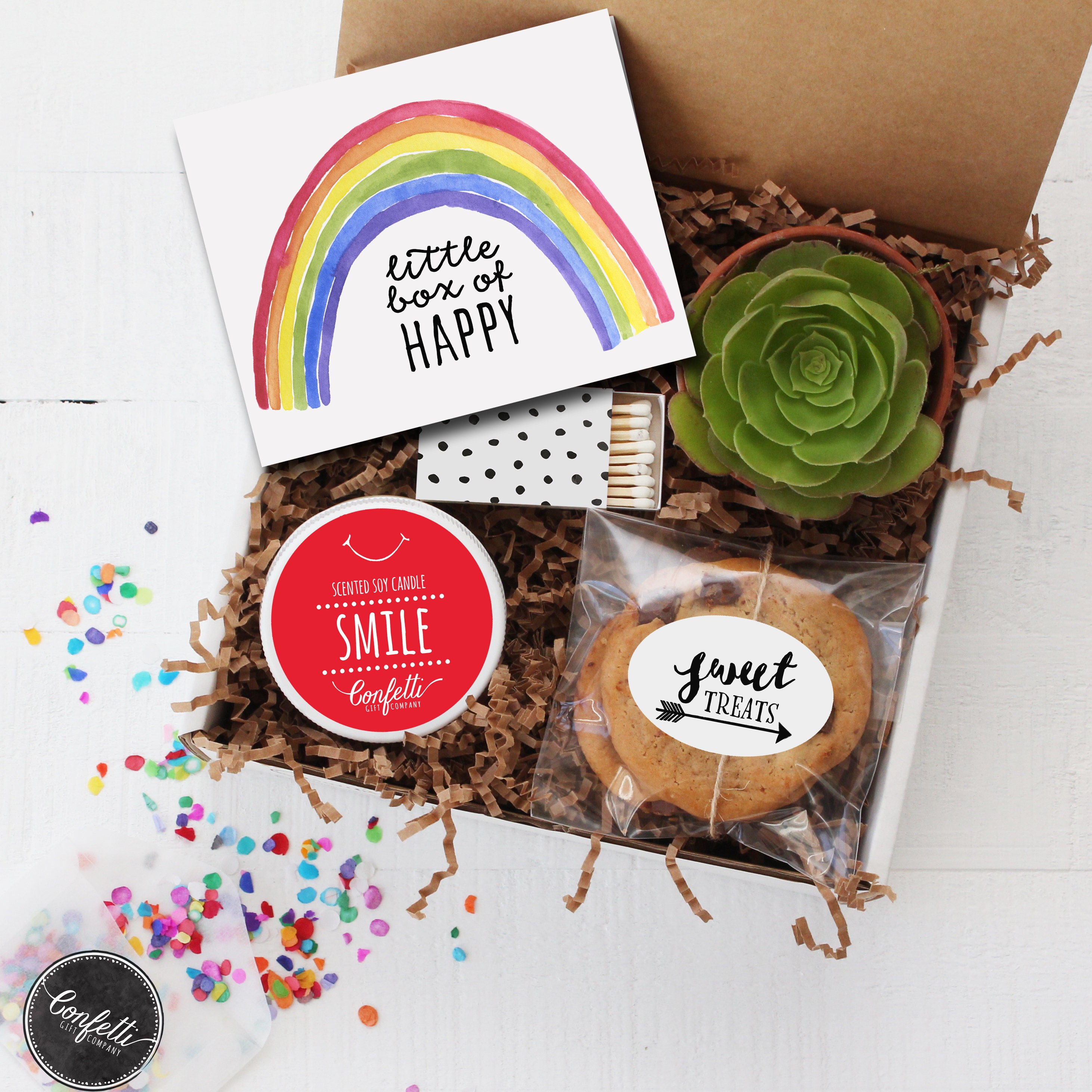 Little Box of Happy Gift Box Thinking of You Gift Smile Etsy