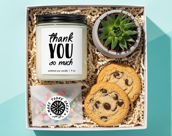 Thank You Gift Box Appreciation Gift Teacher Gift Teacher's Aide Gift Room Parent Gift for Coworker Gift