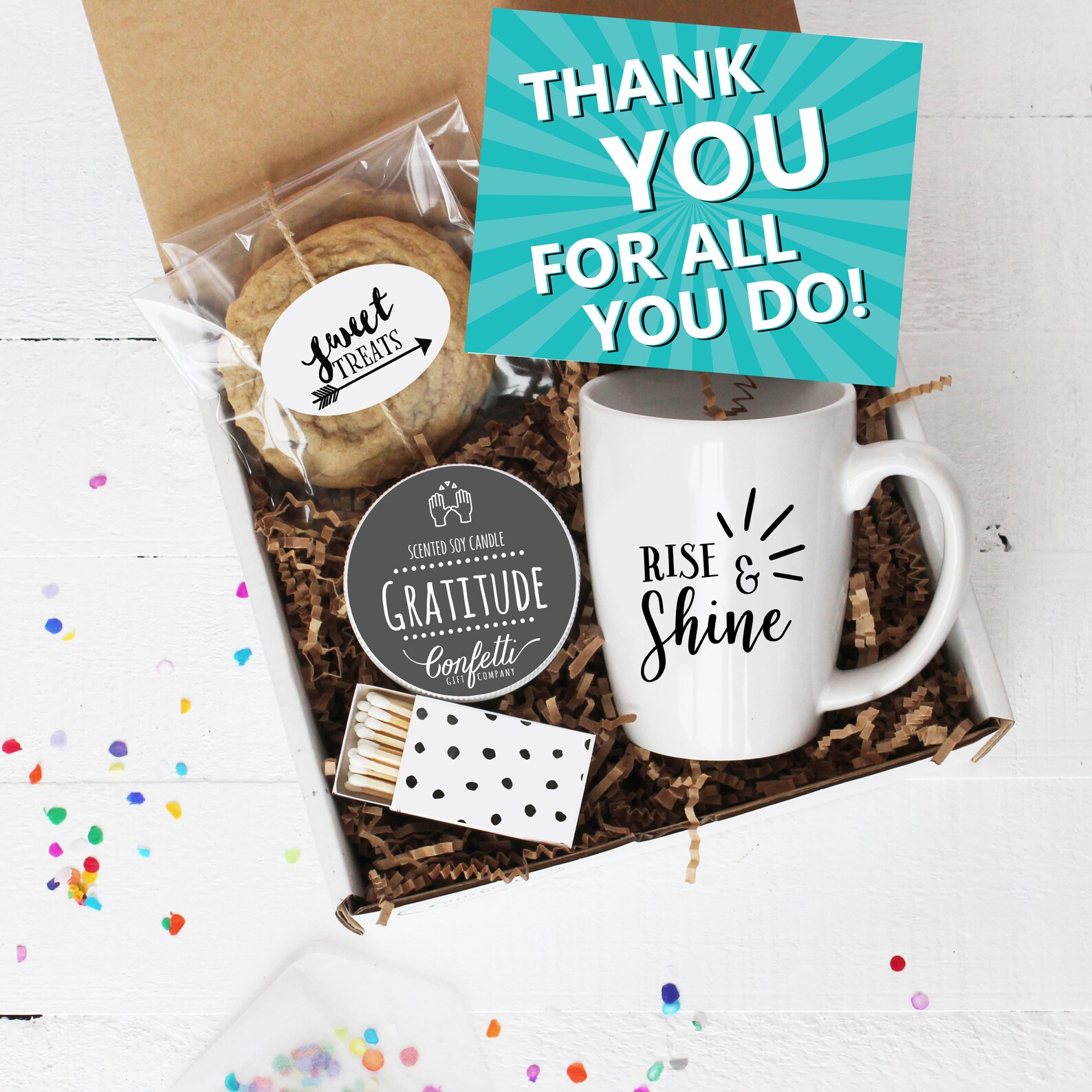 Merci pour tout ce que vous faites Mug Gift Box Merci cadeau Etsy