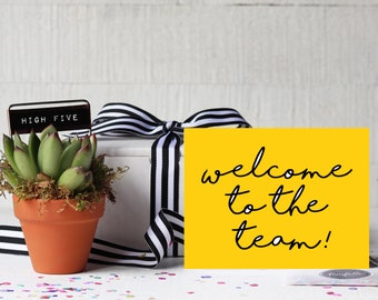 Welcome To The Team Succulent Gift - Send A Succulent Gift Box | Small Gift | Corporate Gift | New Employee Gift | New Team Member Welcome