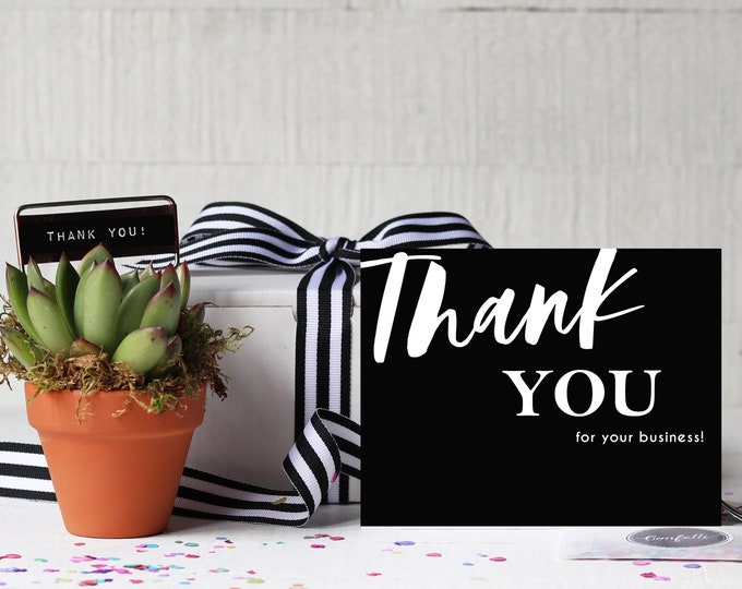 Thank You For Your Business Succulent Gift - Send A Succulent Gift Box | Small Gift | Corporate Gift | Thank You | Client Appreciation