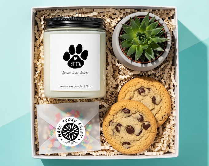 Personalized Pet Memorial Gift Candle Loss of Pet Gift for Friend Dog Passing Gift