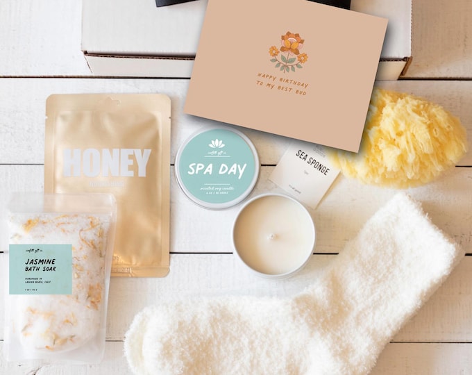 Best Friend Birthday Gift for Best Friend Gift Box for Bestie Gift for Birthday Best Bud Gift Spa Gift Box