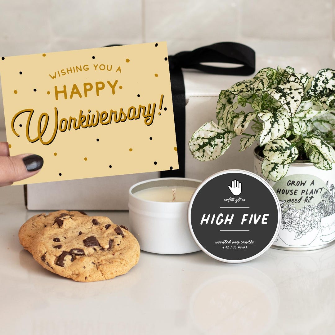 Work Anniversary Gift for Employee Happy Workiversary Gift Box Employee