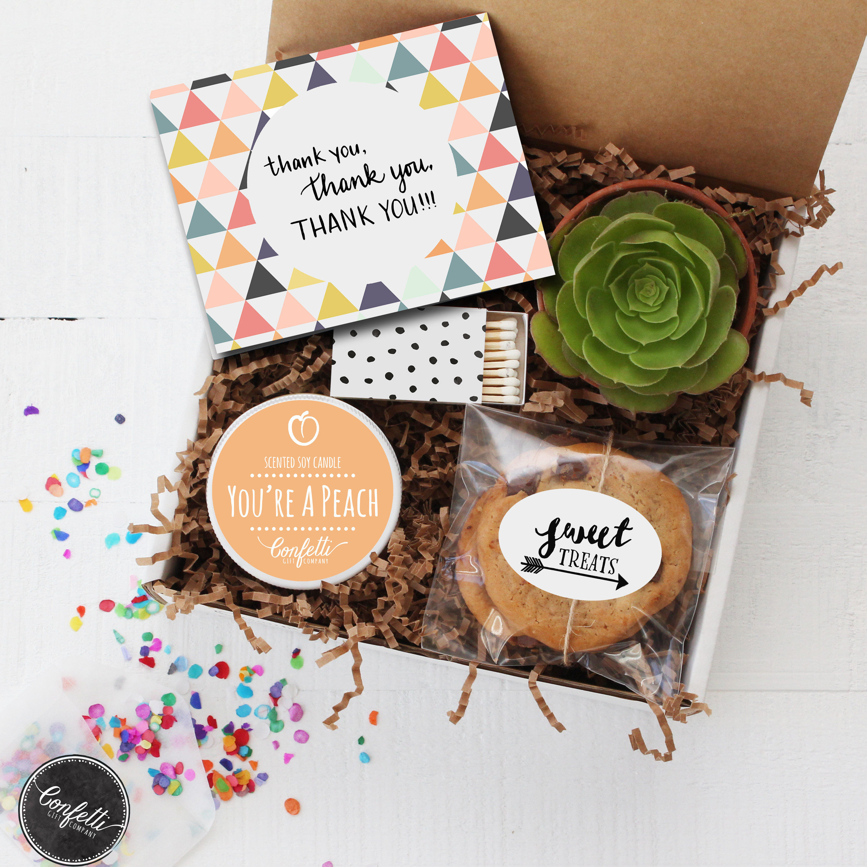 Thank You Gift Box - Appreciation Gift, Best Friend Gift, Teacher Gift, Teacher's Aide Gift, Room Parent Gift, Coworker Gift