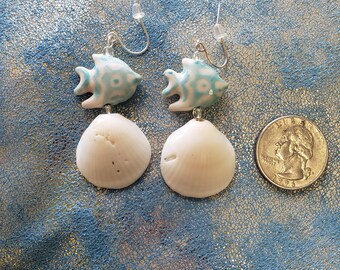 Seashell earrings