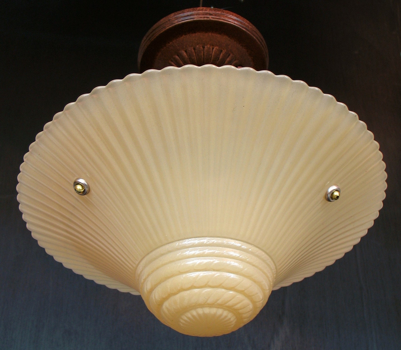 Retro Lighting Classic Bead Chain Fixture With Three Hole Etsy