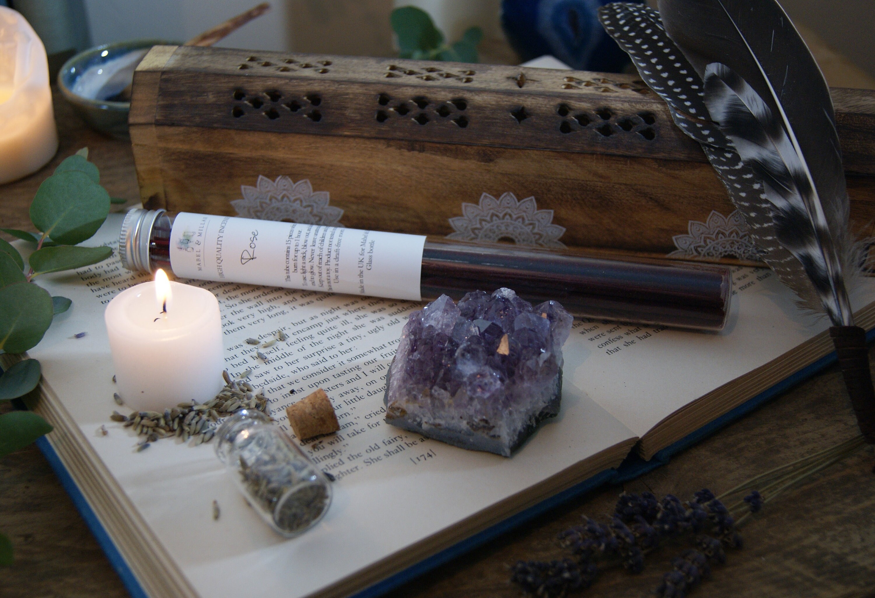 Incense Gift Set. Incense Burner. Carved Wooden Incense Etsy