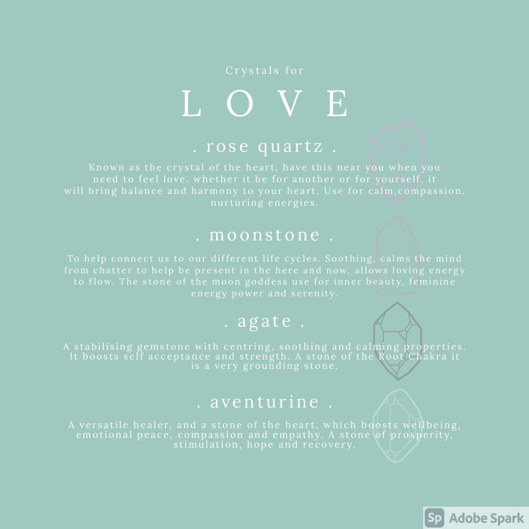 Crystals for Love and Inner Peace Gift Set With Candle and Etsy UK