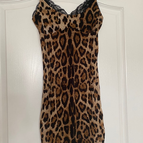 Pink Leopard Dress Etsy