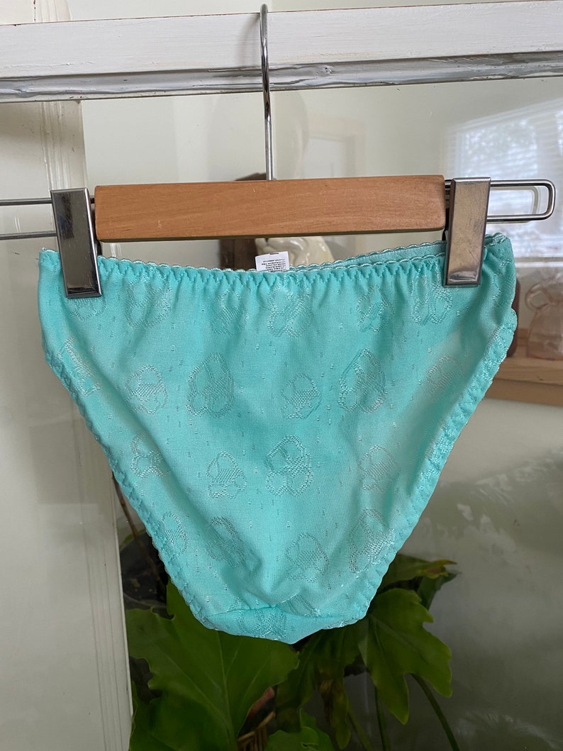 Vintage Deadstock Teal Panties Etsy