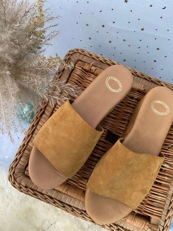 Platform Suede Sandals