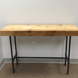 Cedar Plank Industrial Parsons Table