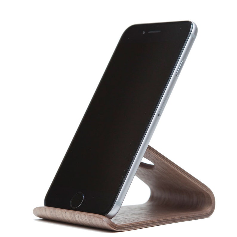 Iphone Holder Stand Table Wooden Image 0