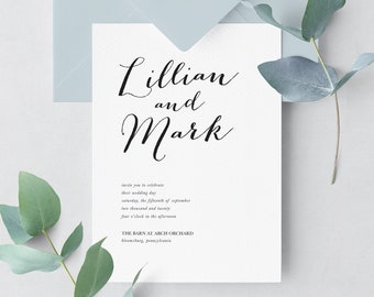 PRINTABLE Modern Wedding Invitation