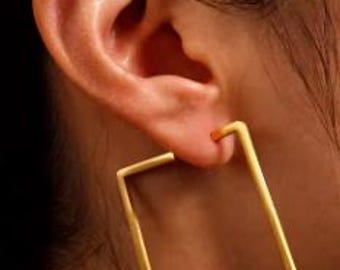 Customize Square Stainless Steel Earring Design