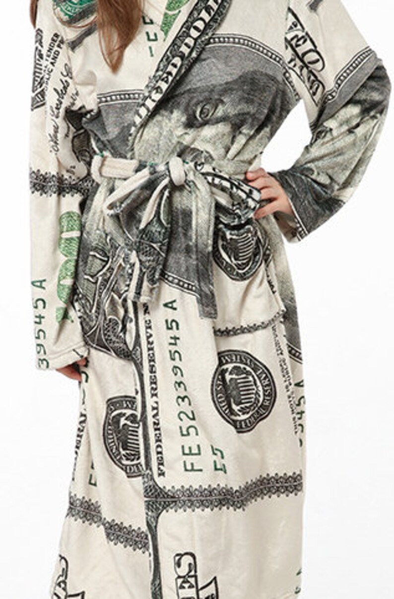 Customize Unisex 100 Dollar Robe Design Etsy