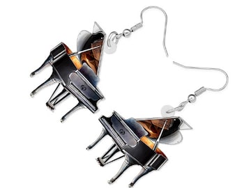 Customize Piano Dangle Earrings Design